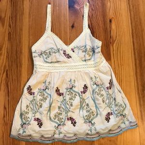 Embroidered Tank Top